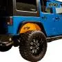 EAG JK Front and Rear Inner Fender Kit Sheet Metal Yellow 6PCS with Logo Cut Fit for 07-18 Wrangler JK