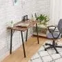Writing Computer Desk Modern Simple Study Table Kids Desk Small Industrial Home Office Wood Work Desk with Metal Legs Tiny Desk for Bedroom, 39.4 x 18.9 x 29.1 inch Vintage Brown Writing Computer Desk Modern Simple Study Table Kids Desk Small Industrial Home Office Wood Work Desk with Metal Legs Tiny Desk for Bedroom, 39.4 x 18.9 x 29.1 inch Vintage Brown