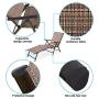 Finefind Adjustable Chaise Lounge Chair Recliner Outdoor Folding Lounge Chair Chaise Lounge Chair Recliner Patio Pool Sun Loungers Chair New, 2 Packs