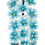 Exhart Hanging Turquoise Hydrangea Yard Stake w/Solar Garden Flower Lights, 24 LED Flower Lights Metal Stake, Outdoor Decor for Garden, Patio & Front Porch, 11'' L x 5'' W x 28'' H