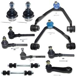 MILLION PARTS 11 Pcs Front Lower Upper Control Arm Ball Joints Outer Tie Rod End Link Sway Bar Suspension Kit K8695T K8722T K8724T K8772