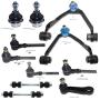 MILLION PARTS 11 Pcs Front Lower Upper Control Arm Ball Joints Outer Tie Rod End Link Sway Bar Suspension Kit K8695T K8722T K8724T K8772