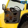 EAG Military Star 2 Tubular Door with Side View Mirror Fit for 97-06 Wrangler TJ