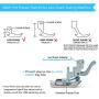 SIMPZIA Sewing Machine Presser Foot Set 43 pcs Sewing Foot Kit with Low Shank Adapter& Manual,Compatible with Brother,Janome,Singer,Elna,Babylock,Toyota,New Home,Simplicity,Necchi,Kenmore, White