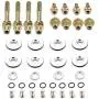 Dewhel B-SERIES B16 B17 B18 VTEC LOW-PROFILE SLIM VALVE COVER HARDWARE WASHER BOLT Color Silver