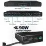MediaGear Dual Display USB C Docking Station w/ 70W Power Delivery. Ports: HDMI, DisplayPort, 6X USB, Gigabit Ethernet, Audio/Mic for Mac & Windows OS MediaGear Dual Display USB C Docking Station w/ 70W Power Delivery. Ports: HDMI, DisplayPort, 6X USB, Gigabit Ethernet, Audio/Mic for Mac & Windows OS
