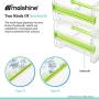 Molshine 2 Pack Transparent Visible Desktop Multi Washi Masking Tape Dispenser,Tape Cutter,Roll Tape Holder (Not Include Masking Tape) (Beige)