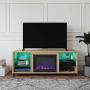 Ameriwood Home Lumina Fireplace TV Stand for TVs up to 70'' (Blonde Oak)