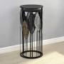 FirsTime & Co. Loraina Leaves Outdoor Plant Stand 2-Piece Set, American Crafted, Black, 12.5 x 12.5 x 27.5 , FirsTime & Co. Loraina Leaves Outdoor Plant Stand 2-Piece Set, American Crafted, Black, 12.5 x 12.5 x 27.5 ,