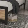 SHA CERLIN Queen Bed Frame with Modern Wooden Headboard/Heavy Duty Platform Metal Bed Frame with Square Frame Footboard & 12 Strong Steel Slat Support/No Box Spring Needed SHA CERLIN Queen Bed Frame with Modern Wooden Headboard/Heavy Duty Platform Metal Bed Frame with Square Frame Footboard & 12 Strong Steel Slat Support/No Box Spring Needed