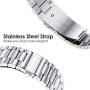 EZCO Metal Band Compatible with Samsung Galaxy Watch Active 2 40mm 44mm / Active / Galaxy Watch 3 41mm, 20mm Solid Stainless Steel Watch Strap Bracelet Replacement Wristband Accessories Women Man