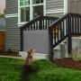 EasyBaby Products Indoor Outdoor Retractable Baby Gate, 33'' Tall, Extends up to 55'' Wide, Grey
