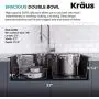 Kraus Quarza Kitchen Sink, 33-Inch Equal Bowls, Black Onyx Granite, KGD-433B model Kraus Quarza Kitchen Sink, 33-Inch Equal Bowls, Black Onyx Granite, KGD-433B model