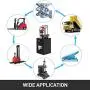 Mophorn Hydraulic Pump 12 Quart Hydraulic Power Unit Single Acting Hydraulic Power Unit with Steel Reservoir for Dump Trailer Truck Car Lift Unit 12V DC (Steel, 12 Quart Single Acting)