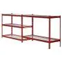 Muscle Rack UR184872-R 5-Shelf Steel Shelving Unit, 48'' Width x 72'' Height x 18'' Length, Red Muscle Rack UR184872-R 5-Shelf Steel Shelving Unit, 48'' Width x 72'' Height x 18'' Length, Red