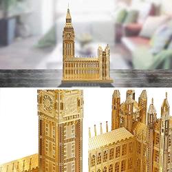 Piececool 3D Metal Model Kits-Big Ben DIY 3D Metal Puzzle for Adults-London Landmarks Architecture Model Kit, Great Gifts Idea