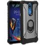 Eaglecell - for LG K40, Harmony 3, Xpression Plus 2 (2019) LM-X420, LG Solo LTE L423DL - Aluminum Metal Hybrid Phone Case with Stand - ZY0 Gray