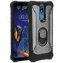 Eaglecell - for LG K40, Harmony 3, Xpression Plus 2 (2019) LM-X420, LG Solo LTE L423DL - Aluminum Metal Hybrid Phone Case with Stand - ZY0 Gray