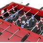 Clevr 68 Quart Qt Red Patio Cooler Ice Chest with Foosball Table Top, Portable Patio Party Bar Cold Drink Rolling Cart on Wheels with Tray Shelf,17 Gallon/ 65L Outdoor Rolling Beverage Cart