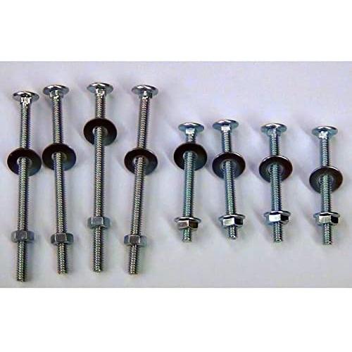 Universal Headboard or Footboard Hardware Nuts and Bolts 4 inches and 2 1/2'' Long