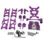 F Fityle Metal Upgrade Part Kits for WLtoys 1/12 124019 1:14 144001 RC Car Truck Front/Rear Swing Arms Steering Group Front/Rear Shock Mounts - Purple F Fityle Metal Upgrade Part Kits for WLtoys 1/12 124019 1:14 144001 RC Car Truck Front/Rear Swing Arms Steering Group Front/Rear Shock Mounts - Purple