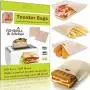 Grilled Cheese Toaster Bags Set of 3 - Non-stick Reusable Grill Cheese Tosta Bag - Toasted Sandwich Bags - Microwave Oven Toast Pouch - Toasta Maker - Toasting Toasters Sleeves by AZ-GRILL & kitchen Grilled Cheese Toaster Bags Set of 3 - Non-stick Reusable Grill Cheese Tosta Bag - Toasted Sandwich Bags - Microwave Oven Toast Pouch - Toasta Maker - Toasting Toasters Sleeves by AZ-GRILL & kitchen