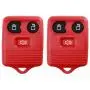 2 KeylessOption Red Replacement 3 Button Keyless Entry Remote Control Key Fob Clicker 2 KeylessOption Red Replacement 3 Button Keyless Entry Remote Control Key Fob Clicker