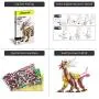 Piececool 3D Metal Model Kits, DIY Figure Model Kit-Auspicious Kirin, 3D Metal Puzzle for Adults, Great Birthday Gifts