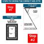 Louisville Ladder AA2210 Elite Aluminum Attic Ladder, 375 Pound Load Capacity, 22-1/2 x 54''