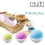 Caydo 12 Pieces 3 Sizes 4cm/ 5cm/ 6cm DIY Metal Bath Bomb Mold 6 Set for Crafting Your Own Fizzles