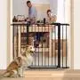 KingSo 48.8'' W x 36'' H Baby Gate Extra Tall Wide Large Dog Gate Auto Close Safety Gate Durable Walk Thru Child Gate for Stairs Doorways. Include 4 Pressure Bolts, 2.75'', 5.5'' & 8.25'' Extension, Black KingSo 48.8'' W x 36'' H Baby Gate Extra Tall Wide Large Dog Gate Auto Close Safety Gate Durable Walk Thru Child Gate for Stairs Doorways. Include 4 Pressure Bolts, 2.75'', 5.5'' & 8.25'' Extension, Black