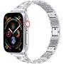 LELONG for Apple Watch Band 38mm 40mm 42mm 44mm SE Series 6 Series 5 4 3 2 1 , Bling Replacement Bracelet iWatch Band, Diamond Rhinestone Stainless Steel Metal Wristband Strap