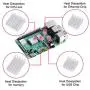 MakerFocus 12pcs Raspberry Pi 4B Heat Sink Set, Raspberry Pi 4B Aluminum Radiator Cooling Kit Cooler for Raspberry Pi 4B(3 Black/3 Silver /3 Green/3 Yellow) MakerFocus 12pcs Raspberry Pi 4B Heat Sink Set, Raspberry Pi 4B Aluminum Radiator Cooling Kit Cooler for Raspberry Pi 4B(3 Black/3 Silver /3 Green/3 Yellow)