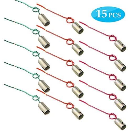 WMYCONGCONG 15 PCS BA9S Light Bulb Socket Holder Metal for Side LED Light Cars Bikes Trucks Light LED