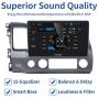 Dasaita 10 inch Screen Android 10.0 Car Stereo for Honda Civic 2006 to 2011 Radio Built-in Carplay Android Auto GPS Single Din Navigation 4G Ram 64G ROM DSP System 15Band EQ Multimedia