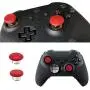 6 in 1 Metal Thumbsticks Grip Joysticks Replacement for Elite Series 2 Controllers Xbox One - Red