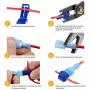 Nilight - 50004R 120 Pcs/60 Pairs Quick Splice Wire Terminals T-Tap Self-stripping with Nylon Fully Insulated Male Quick Disconnects Kit, 2 Years Warranty