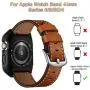 EloBeth 44mm Band Case Compatible with Apple Watch Band 44mm Series 6/5/4 & Apple Watch SE 44mm Bands, Genuine Leather Bands & Metal/PC Protective Case for iWatch Series 6/5/4/SE 44mm (Brown/Silver) EloBeth 44mm Band Case Compatible with Apple Watch Band 44mm Series 6/5/4 & Apple Watch SE 44mm Bands, Genuine Leather Bands & Metal/PC Protective Case for iWatch Series 6/5/4/SE 44mm (Brown/Silver)
