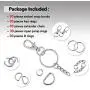 Swpeet 150Pcs Lobster Claw Clasps, Including 30Pcs Key Chain Hooks and 30Pcs D Ring, 30Pcs Key Rings and 30Pcs Extender Chain with 30 Pcs Open Jump Rings Swpeet 150Pcs Lobster Claw Clasps, Including 30Pcs Key Chain Hooks and 30Pcs D Ring, 30Pcs Key Rings and 30Pcs Extender Chain with 30 Pcs Open Jump Rings