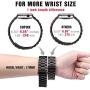 Supoix 38mm/40mm Large Bands Compatible with Apple Watch Series 5 4 40mm/Series 3/2/1 38mm, Stainless Steel Metal Link Replacement Wristbands Strap for Women(Space Black)