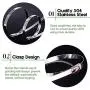 Keadic 30Pcs 5.9 Inches 304 Stainless Steel Zip Ties Exhaust Wrap Coated Locking, Metal Cable Zip Ties for Computer Wire Harness, Automotive Parts and more Keadic 30Pcs 5.9 Inches 304 Stainless Steel Zip Ties Exhaust Wrap Coated Locking, Metal Cable Zip Ties for Computer Wire Harness, Automotive Parts and more