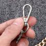 JEATHA 47'' Faux Leather Metal Chain Shoulder Strap with Buckles Replacement Bag Parts for Cross Body Bag DIY Hand Bag