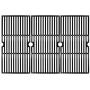 Hongso 19 1/16 Inch Porcelain Coated Cast Iron Cooking Grate Grid Grill Replacement for Brinkmann 810-1750-S, 810-1751-S, 810-3551-0 Gas Grill Models, BBQ Grill Grates, Set of 3 (PCB006)
