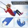 AGPTEK Swing Seat, 77.2 x 15 x 0.7cm Yard Swing for Kids & Adults with Metal Triangle Ring -- Blue(300KG /660LB Weight Limit)