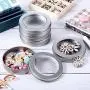 4 oz Metal Tin Cans Round Tin Containers Empty Tin Cans with Clear Top for Kitchen Office Candles Candies and Gifts Holding (24 Pieces) 4 oz Metal Tin Cans Round Tin Containers Empty Tin Cans with Clear Top for Kitchen Office Candles Candies and Gifts Holding (24 Pieces)