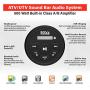 BOSS Audio Systems BRT26A UTV Sound Bar - 26 Inch Wide, IPX5 Rated Weatherproof, Bluetooth, Amplified, 4 Inch Speakers, Horn Loaded Tweeters, Easy Installation for Dune Buggies, Jeeps, Rock Crawlers