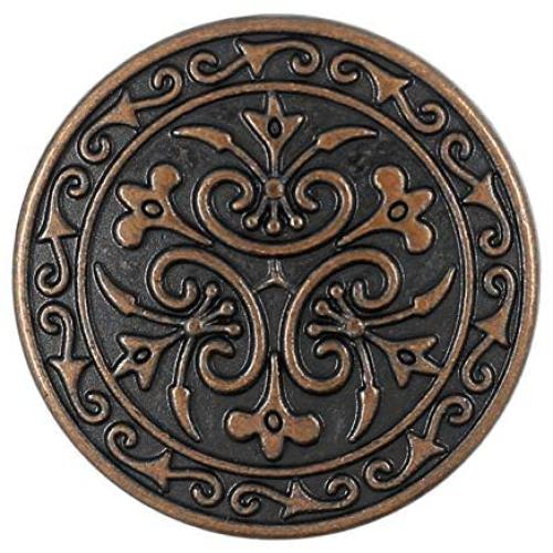 Bezelry 12 Pieces Celtic Flowers Metal Shank Buttons. 23mm (7/8 inch) (Antique Copper) Bezelry 12 Pieces Celtic Flowers Metal Shank Buttons. 23mm (7/8 inch) (Antique Copper)