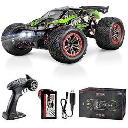 Hosim Large Size 1:12 Scale High Speed 46km+/h 4WD 2.4Ghz Remote Control Truck 9156, Radio Controlled Off-Road RC Car Electronic Monster Truck R/C RTR Hobby Grade Cross-Country Car (Green)