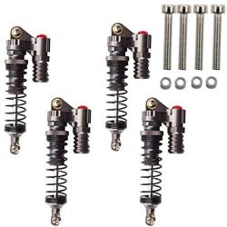 labworkauto 4Pcs Metal Shock Absorber 100mm Part for 1/10 Axial SCX10 II D90 TRX-4 RC Crawler