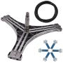Primeswift DC97-15491A Flange Shaft Assembly&DC60-40137A Washing Machine Hex Bolt (6pcs)&DC69-00804A Washer Tub Seal Gasket Compatible with Samsung 2077008,AP4203183